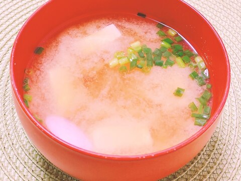 さつまいもꕤ豆腐の味噌汁✧˖°